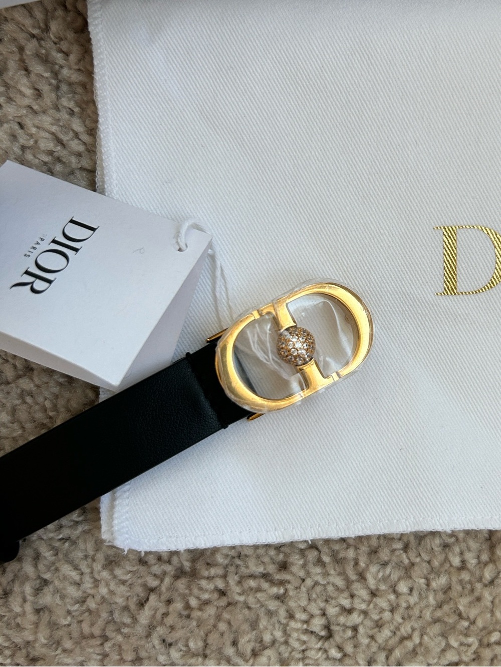 Christian Dior leather belt. Size 85